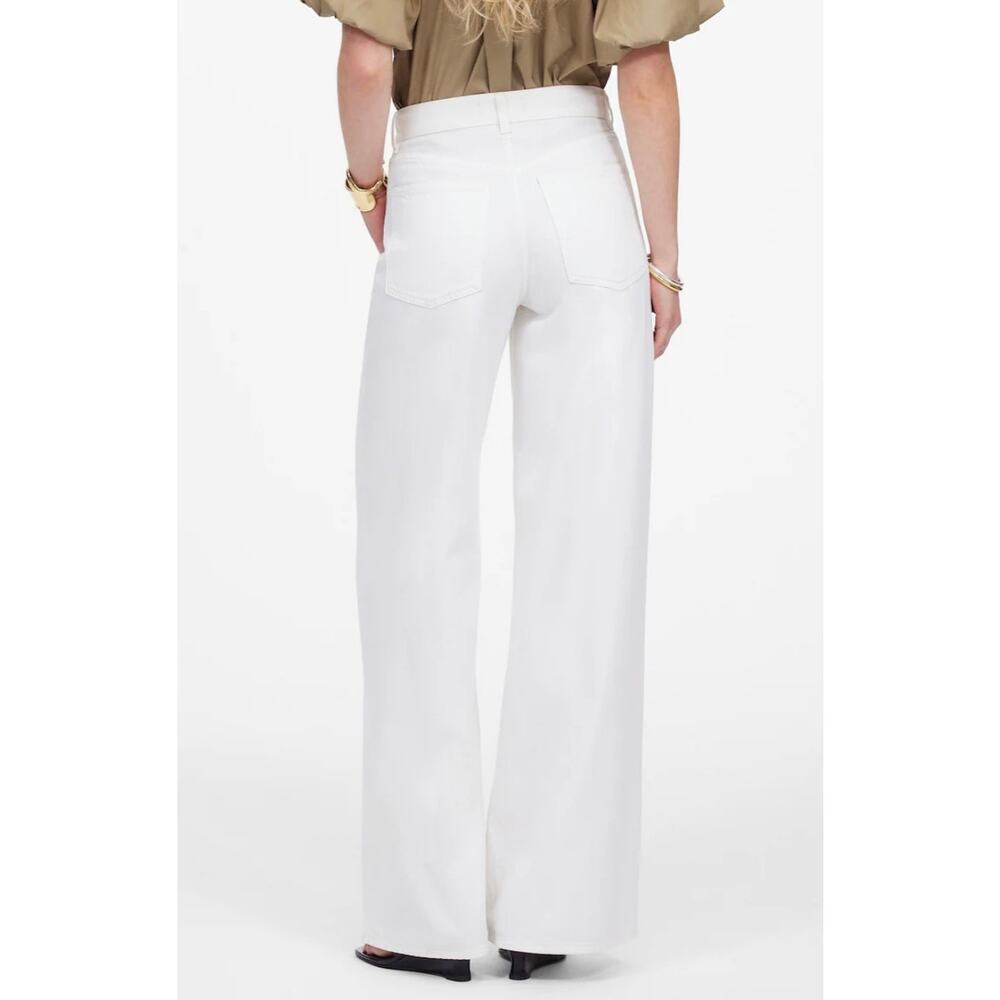 Madewell Superwide Leg Jeans Tile White High Rise 32P NWT - Picture 5 of 7